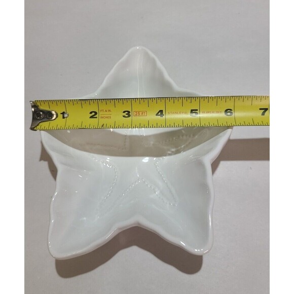 Set Of 3 Home Essentials Vintage Collection Starfish Dish Bowl White Nautical - Picture 6 of 8